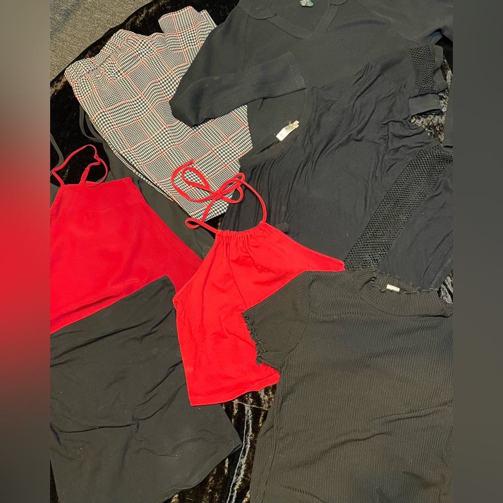 Bundle of shirts +1 pants and 1 dress